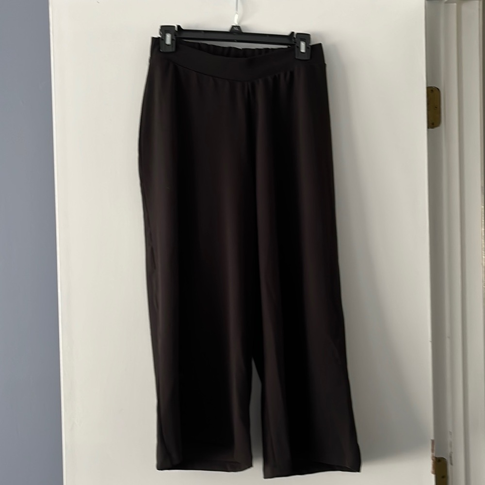 ASOS Cropped Wide Leg Pants - Black - Size 6